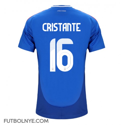 Camiseta Italia Bryan Cristante #16 Primera Equipación Eurocopa 2024 manga corta